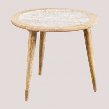 Diborna Mango Wood Side Table Mango Wood - Sklum
