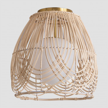 Tyrona Rattan Ceiling Lamp Natural - Sklum