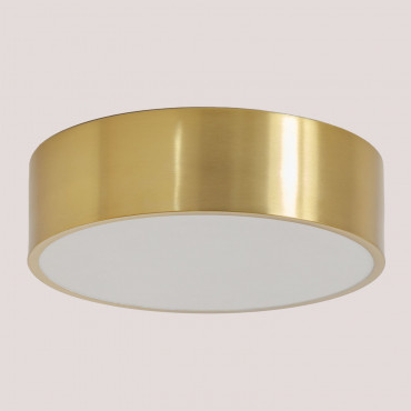 Volto Metal Ceiling Light Yellow Gold - Sklum