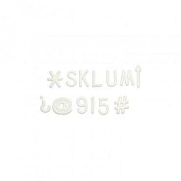 Abbe Board Letters White & 2,5 Cm - Sklum
