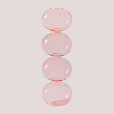 Glass Vase Nonza Design Pink Neon - Sklum