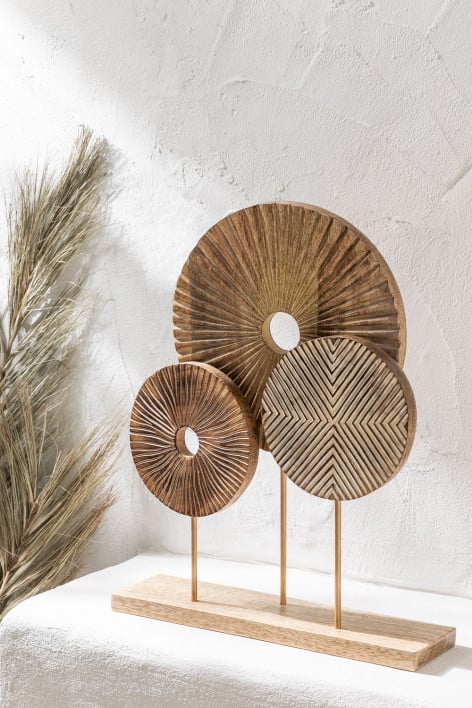 Soly mango wood decorative figure