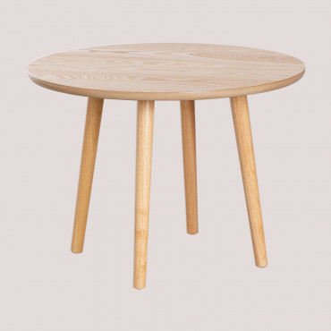 Docc Wood Side Table Natural Wood - Sklum