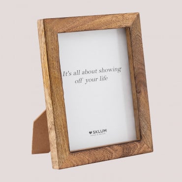 Nerva Mango Wood Photo Frame Mango Wood & 13 X 18 Cm - Sklum
