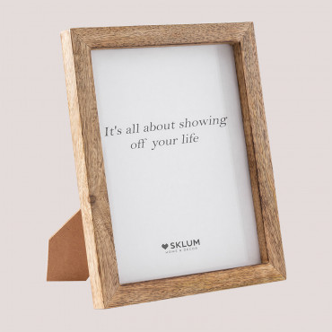 Nerva Mango Wood Photo Frame Mango Wood & 23,5 Cm X 28,5 Cm - Sklum
