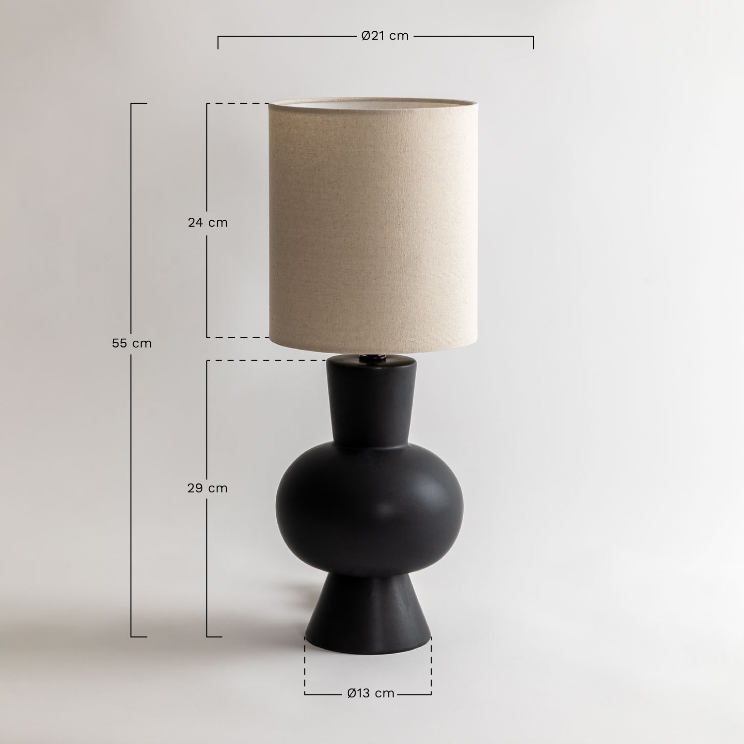 Ceramic Table Lamp Arese , MEASURES