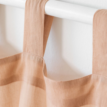 Cotton Curtain Soyler (140x260 Cm) Light Brown Nude - Sklum