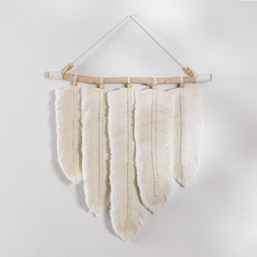 Wall Tapestry Terevaka Off-white - Sklum