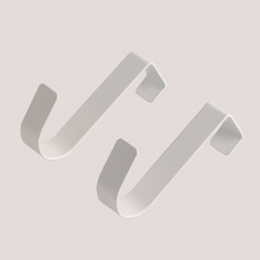 Steel Door Coat Rack Dalkey White - Sklum