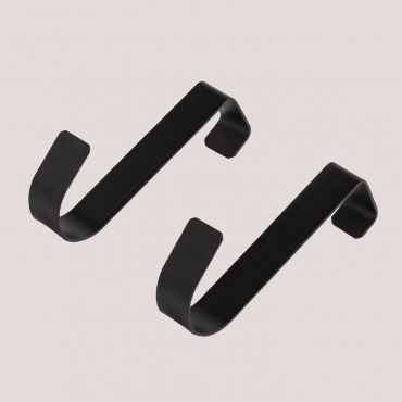 Steel Door Coat Rack Dalkey Black - Sklum
