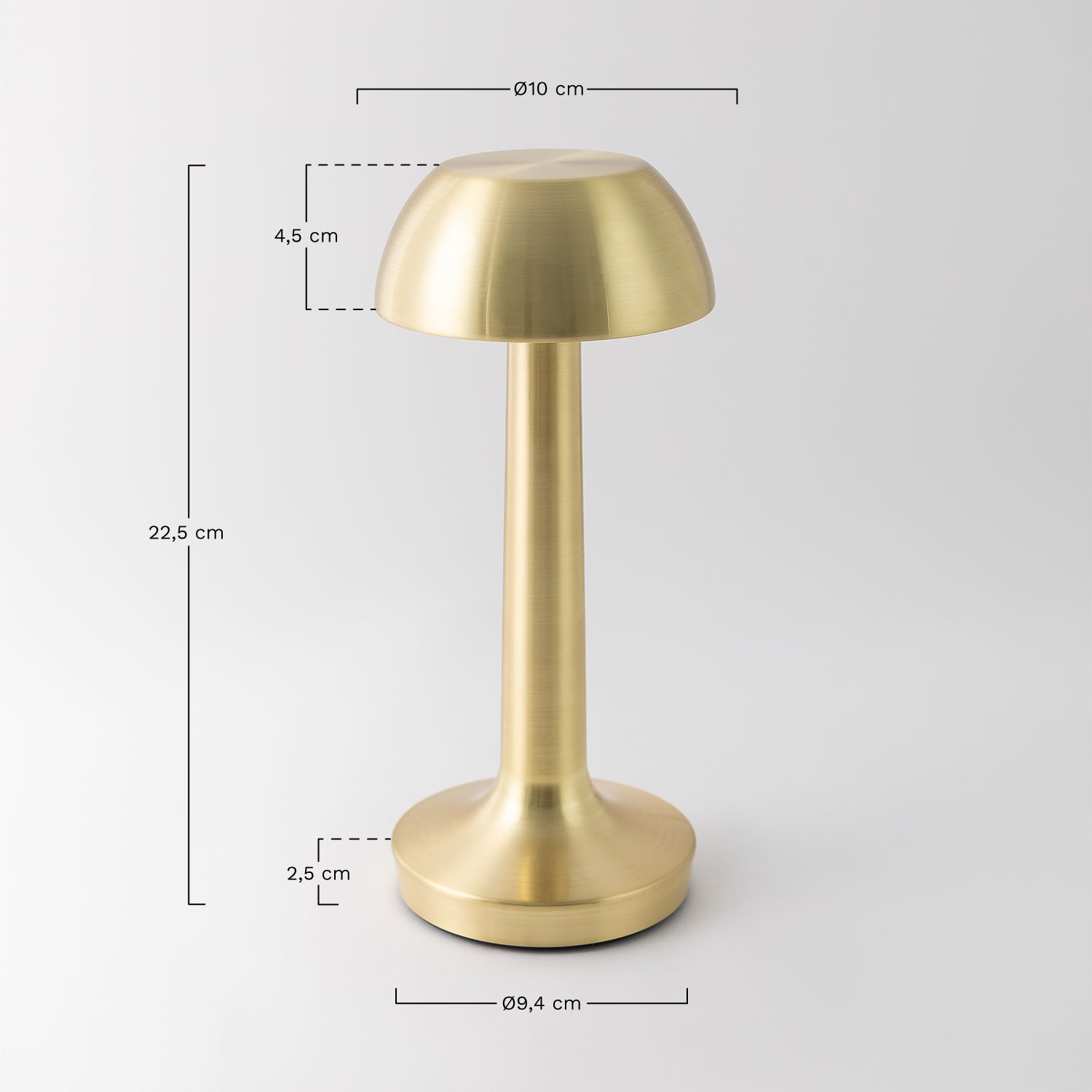 Wireless LED Table Lamp ASUAN, MEASURES