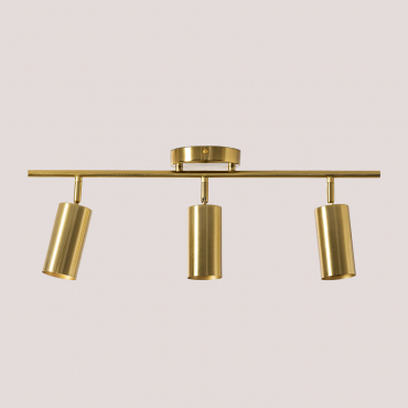 Metal Ceiling Lamp Plusie Yellow Gold - Sklum