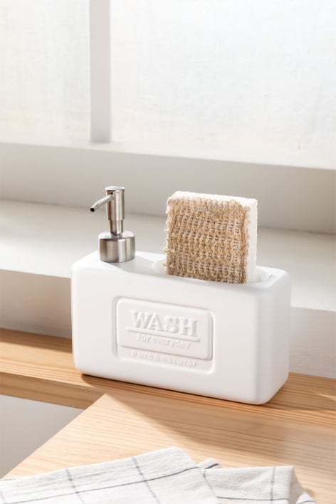 Yaddiel ceramic kitchen soap dispenser - White
