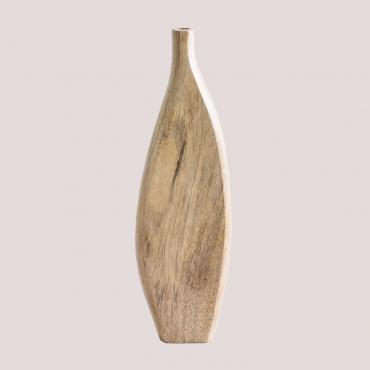 Mango Wood Vase Sikkim ↑37 Cm - Sklum