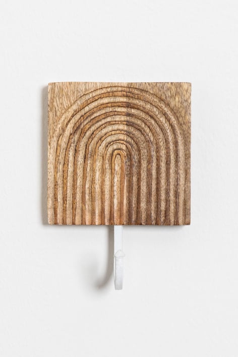 Manypur mango wood wall coat rack