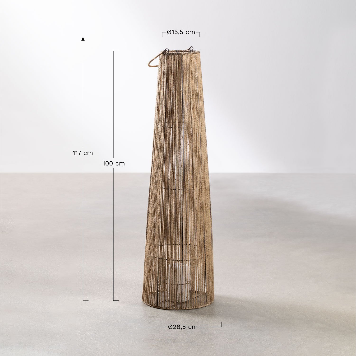 Outdoor LED  Cordless Floor Lamp Lovech , MEASURES