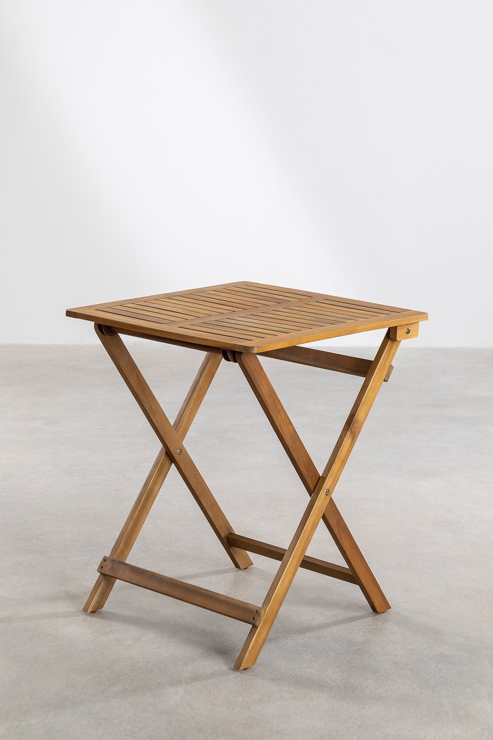 Rectangular Folding Garden Table in Acacia Wood (120x60 cm) Delawer SKLUM