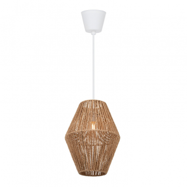 Braided Paper Ceiling Lamp Megan Natural - Sklum