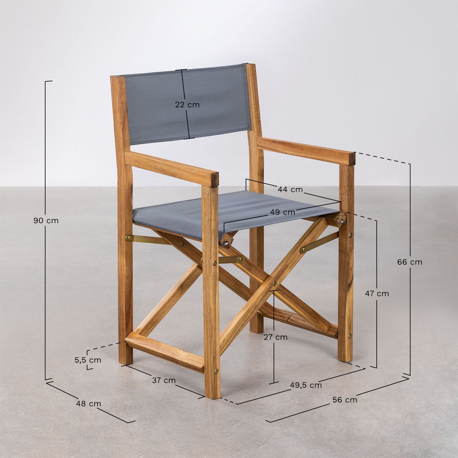 Bardem acacia wood foldable Director's chair SKLUM