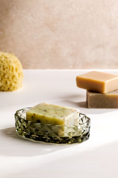 Ovie glass soap dish