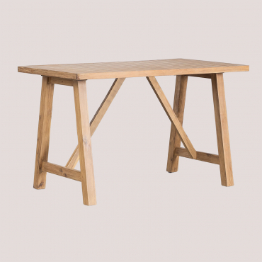 Rectangular High Table In Acacia Wood (160x90 Cm) Dubai Rustic Acacia Brown - Sklum