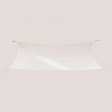 Tribor Rectangular Sail Awning Gardenia White - Sklum