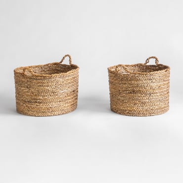 Set Of 2 Elady Baskets Natural - Sklum