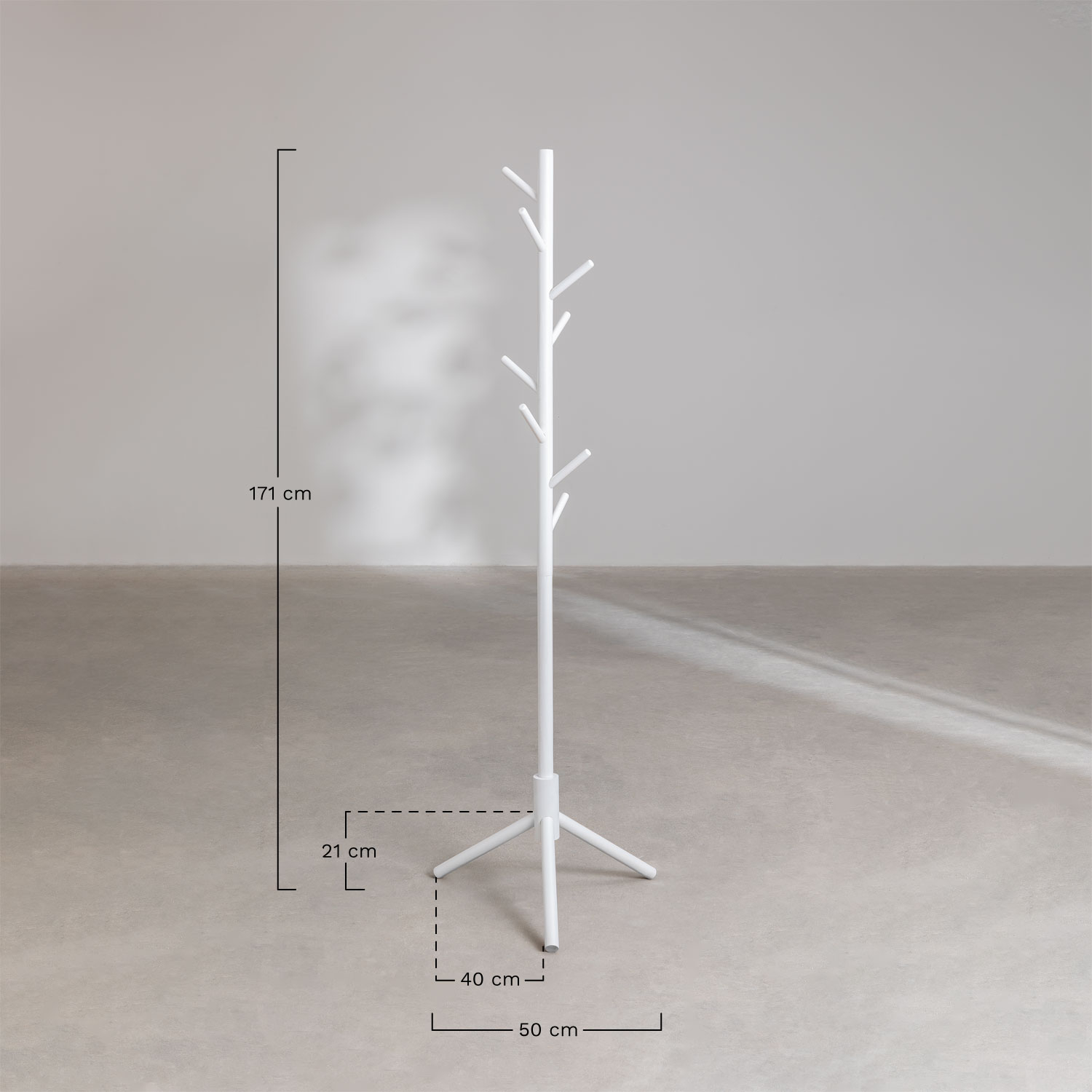 Wooden Coat Stand Russ , MEASURES