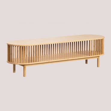 Connery Bamboo Tv Cabinet 150x40 Cm Bamboo - Sklum