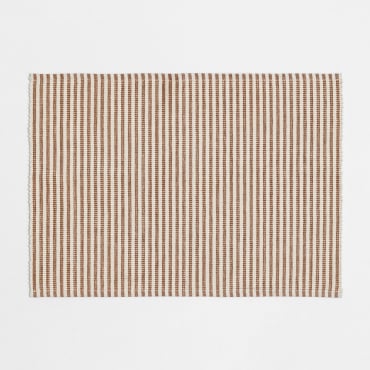 Gardely Cotton Individual Tablecloth Nude Brown - Sklum
