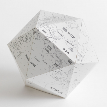 Gunter Kids 3d Colouring World Map White - Sklum