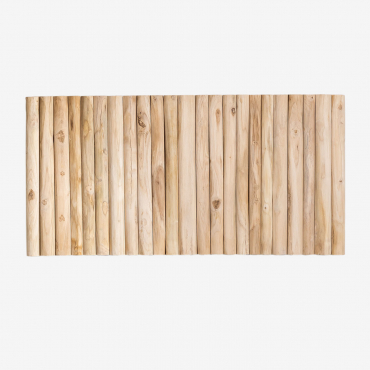 Teak Wood Headboard For 150 Cm Bed Narel Brown Natural Wood & 150 Cm - Sklum