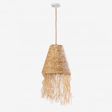 Jute Ceiling Lamp Vries Natural - Sklum
