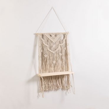 Cotton Tapestry With Wall Shelf Elizama D - Sklum