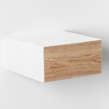 Florens Floating Nightstand In Mdf Natural & ↔︎ 30 Cm - Sklum