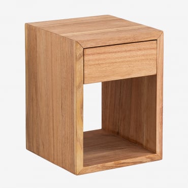 Gyda Wooden Floating Bedside Table ↔︎ 30 Cm - Sklum