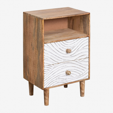 Myanna Mango Wood Nightstand Mango Wood - Sklum