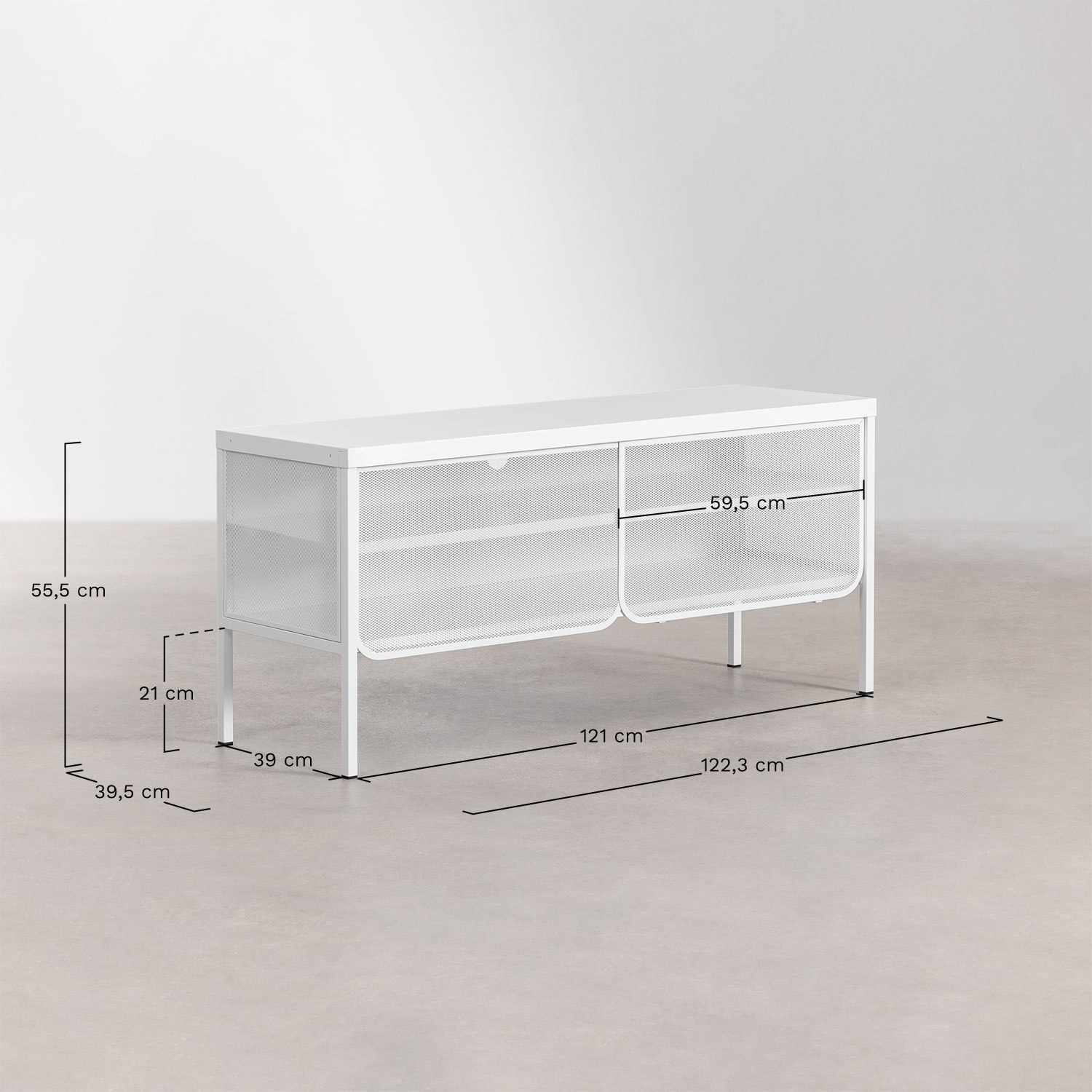 Rahga TV cabinet, MEASURES