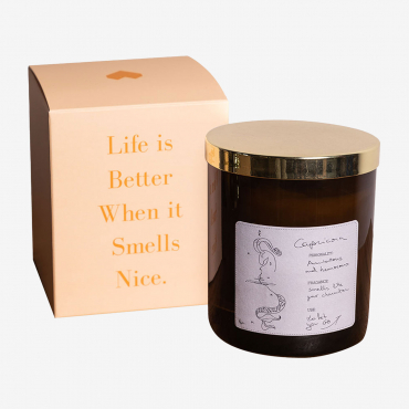 Aromatic Candle (200 Gr) Zodiac Collection White & Capricorn - Sklum