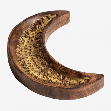 Oribiari Mango Wood Pocket Tray Dark Brown Wood - Sklum