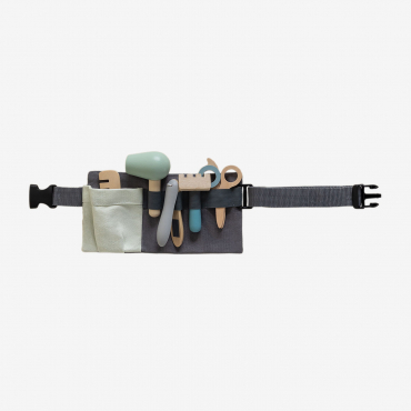 Soffi Kids Wooden Hairdressing Belt Brown Natural Wood - Sklum