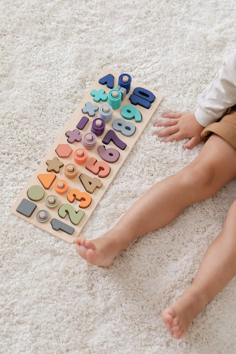 Wooden Number Puzzle Sesil Kids