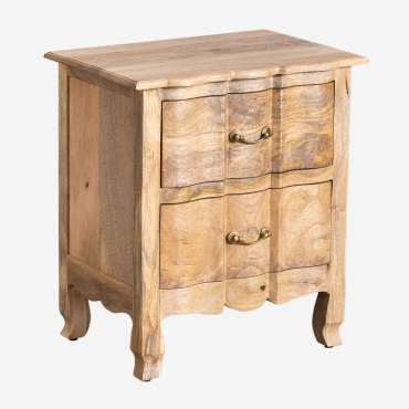 Dabina Mango Wood Nightstand Mango Wood - Sklum