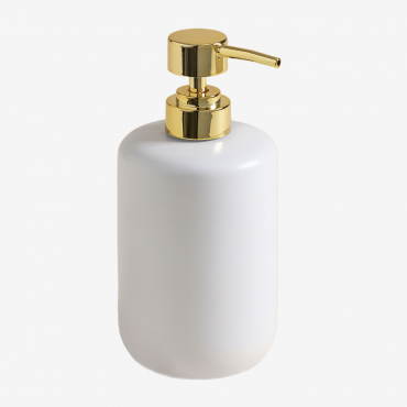 Pierk Ceramic Soap Dispenser White - Sklum