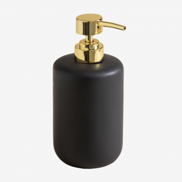 Pierk Ceramic Soap Dispenser Black - Sklum