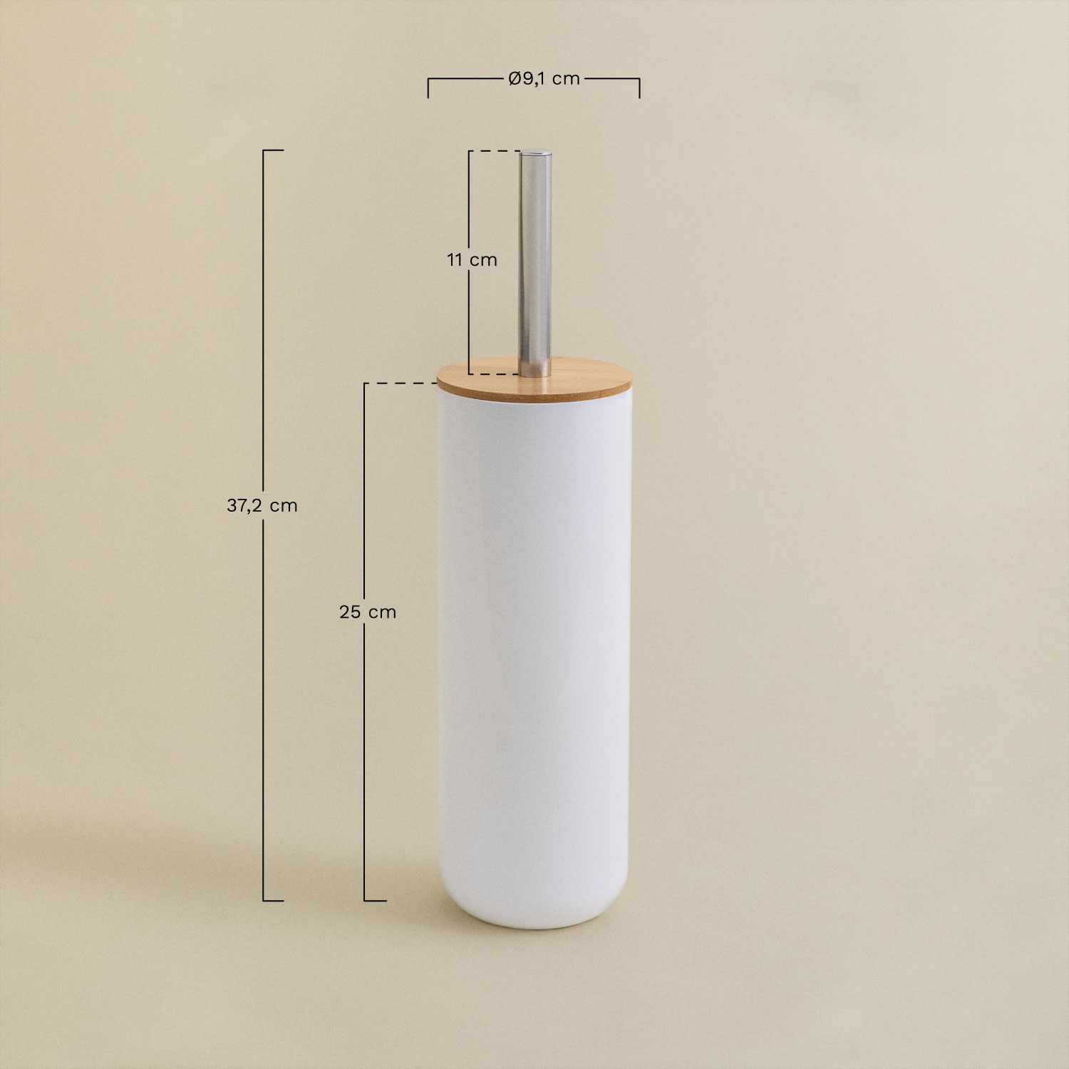 Ulysse toilet brush, MEASURES