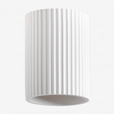 Minaur Plaster Ceiling Lamp White - Sklum