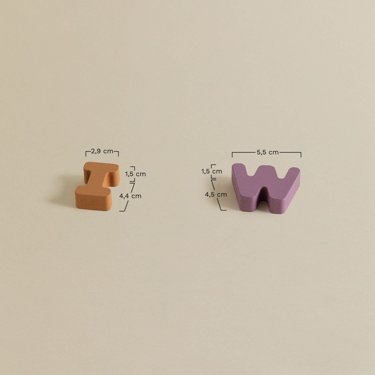 Wooden Letters' Puzzle Zetin Kids, MEASURES