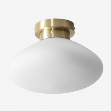 Ceiling Light In Glass Diribe Golden - Sklum