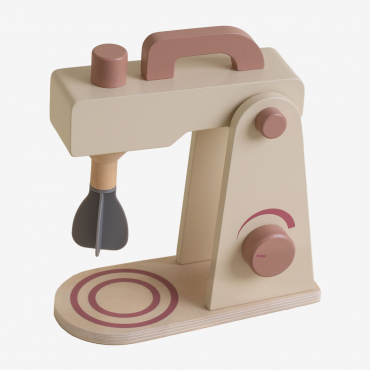 Mardivu Kids Wooden Mixer With Baking Accesories Natural Colors - Sklum
